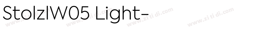 StolzlW05 Light字体转换
